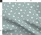 Dusty Blue Floral Ditsy Coneflower White Flowers Small Scale Boho Kids Whimsical Meadow Custom Printed Fabric by Spoonflower Various Fabrics by the Yard or Fat Quarter